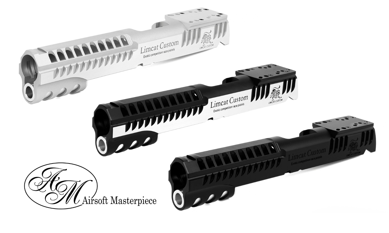 Airsoft Masterpiece Custom “LimCat Custom” Carry Optic Slide for Hi-CAPA/1911 (3 color)