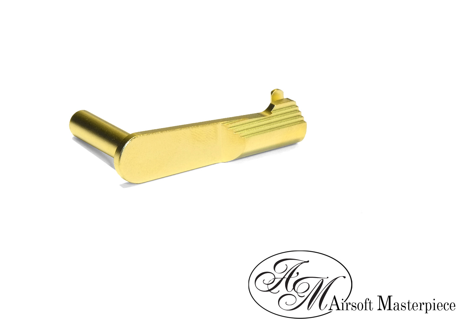 Airsoft Masterpiece CNC Steel Slide Stop - Type 1 - STI (Gold)