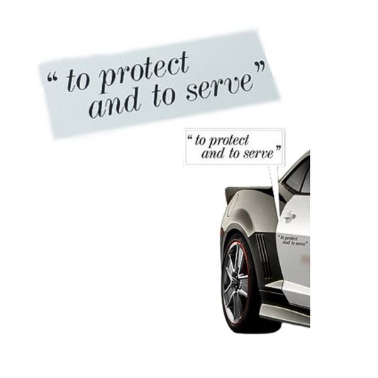 LAPD Police Sticker (For Car Door Set) – Rainbow 8