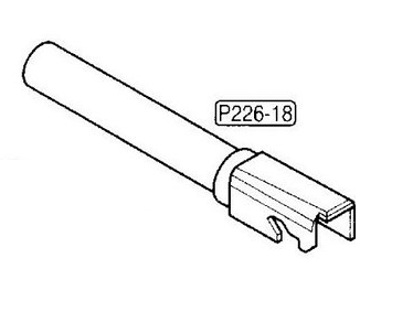 Tokyo Marui P226 Outer Barrel GBB Part (P226-18)