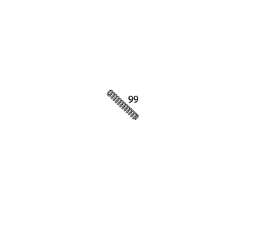 Hammer Spring (Part No.99) For KSC VZ61 GBB