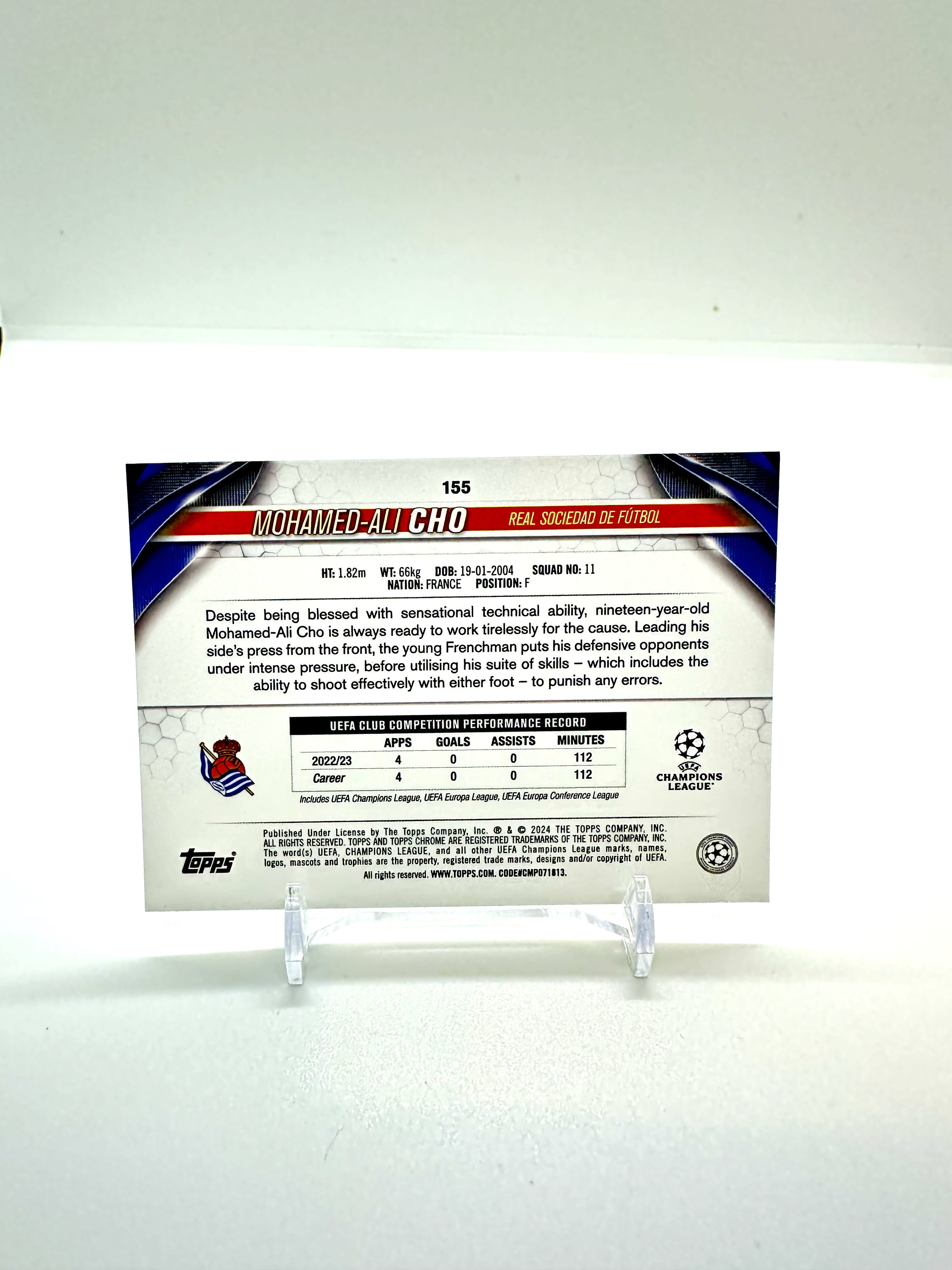 2024 Mohamed-Ali Chi Topps Chrome Future Stars Real Sociedad #155
