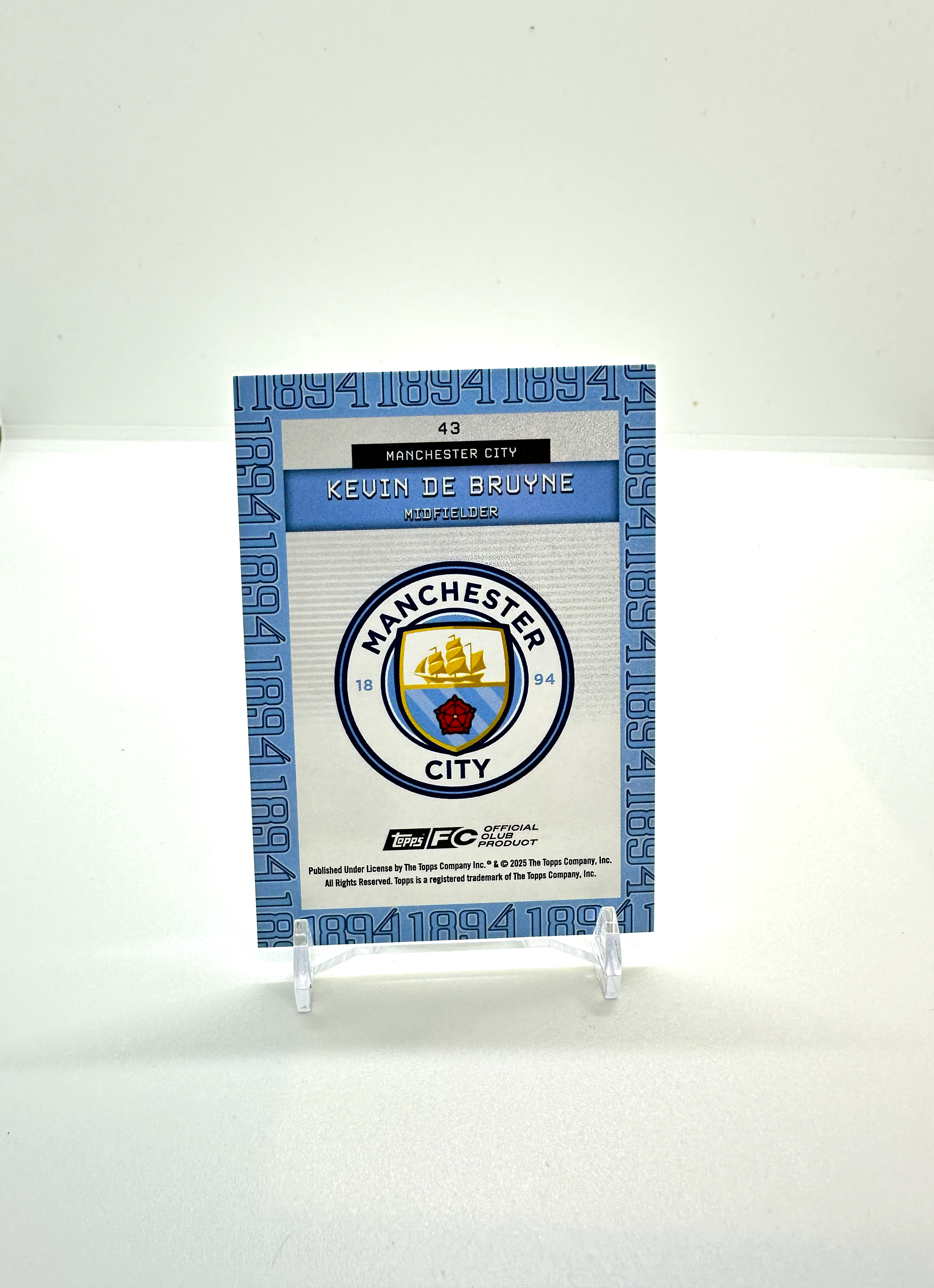 2024 Kevin De Bruyne Topps Manchester City #43