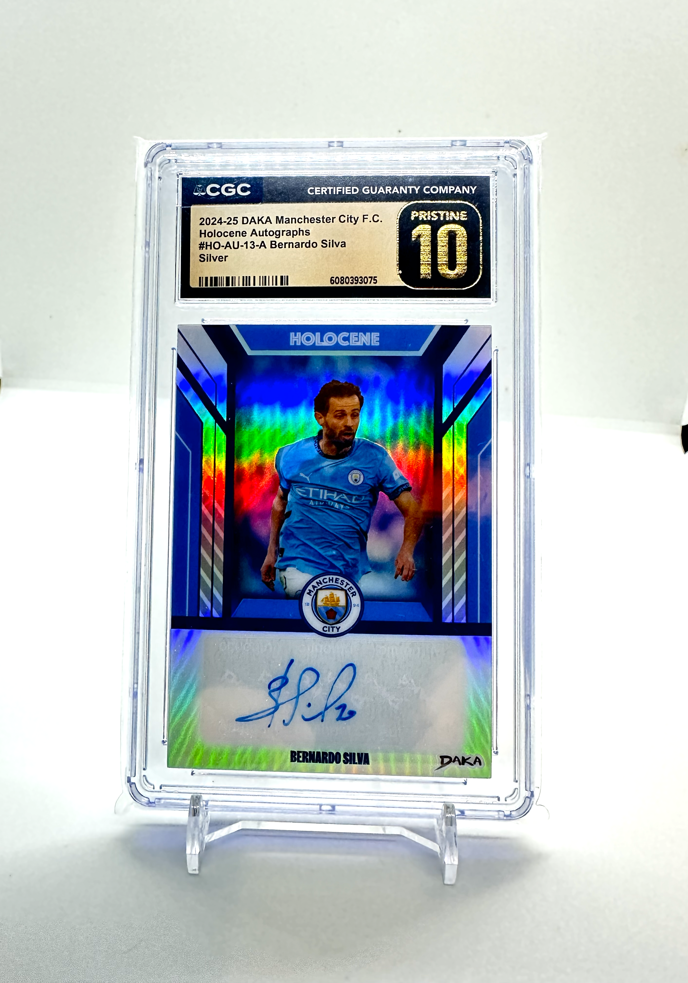 Bernardo Silva 2023-2024 Daka Manchester City Holocene Autographs /30