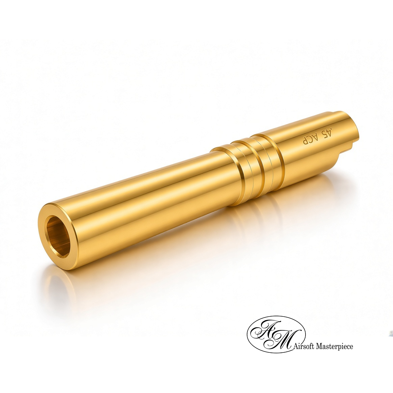 Airsoft Masterpiece .45 ACP STEEL Fix Outer Barrel for Hi-CAPA 4.3 (Gold)