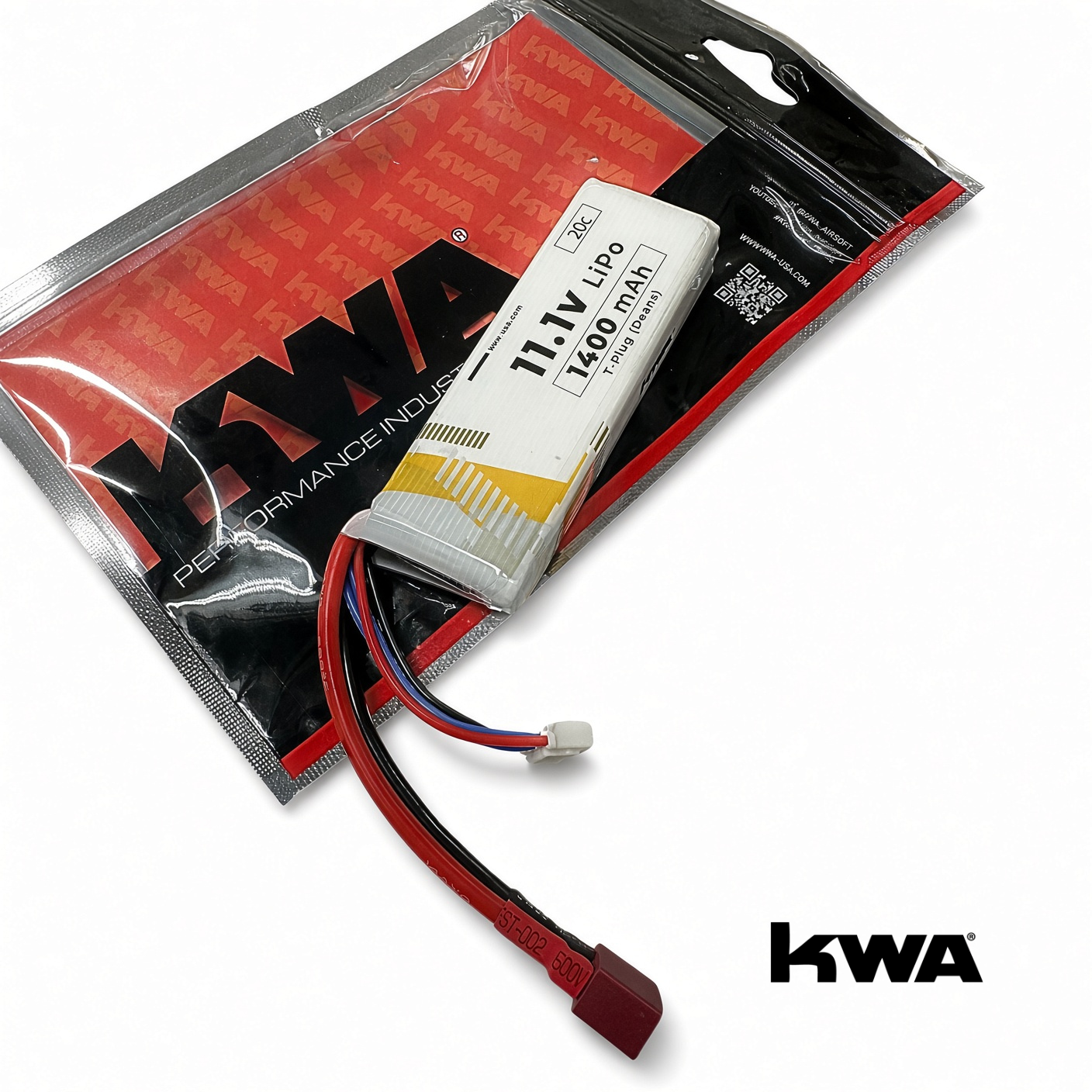 KWA 11.1V 20C 1400mAh LiPo Battery