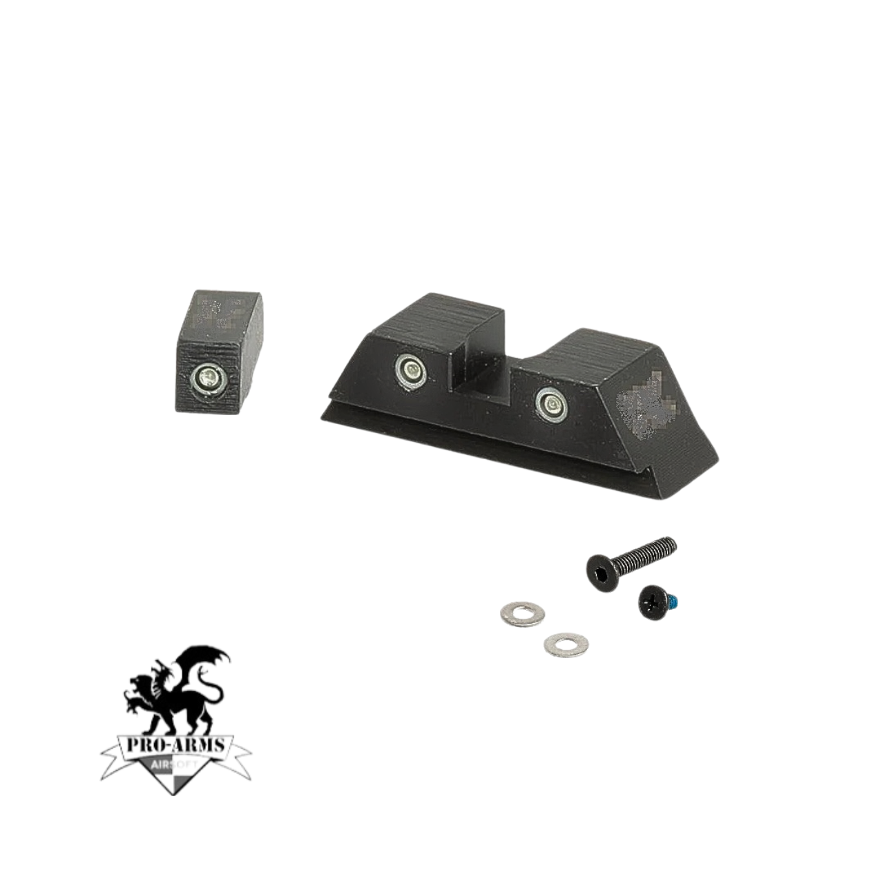 Pro Arms Tritium Steel Sight - Umarex G17 Gen 5, G19X, G19 Gen 4, G45