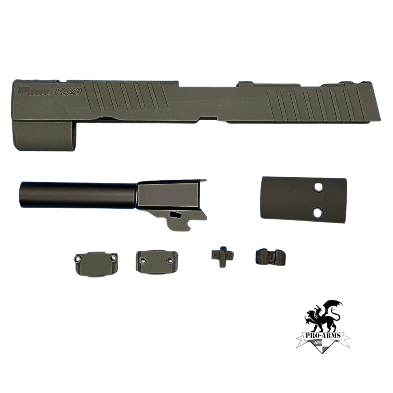 Pro Arms AXG Legion Steel Slide Set for VFC M17 / PB AXG Legion (Full Cerakote Version)
