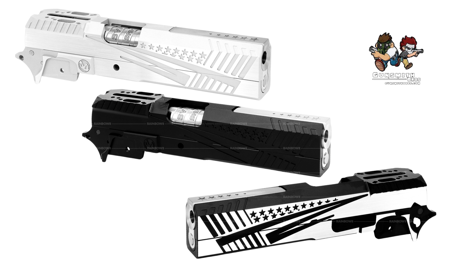 Gunsmith Bros Infinity US Ver. Hybrid Barrel Carry Optic Kit for Hi-Capa (3 colors)