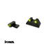 Rainbow 8 Custom KWA USP.45 & COMPACT GBB Fiber Sight Set (Front & Rear)