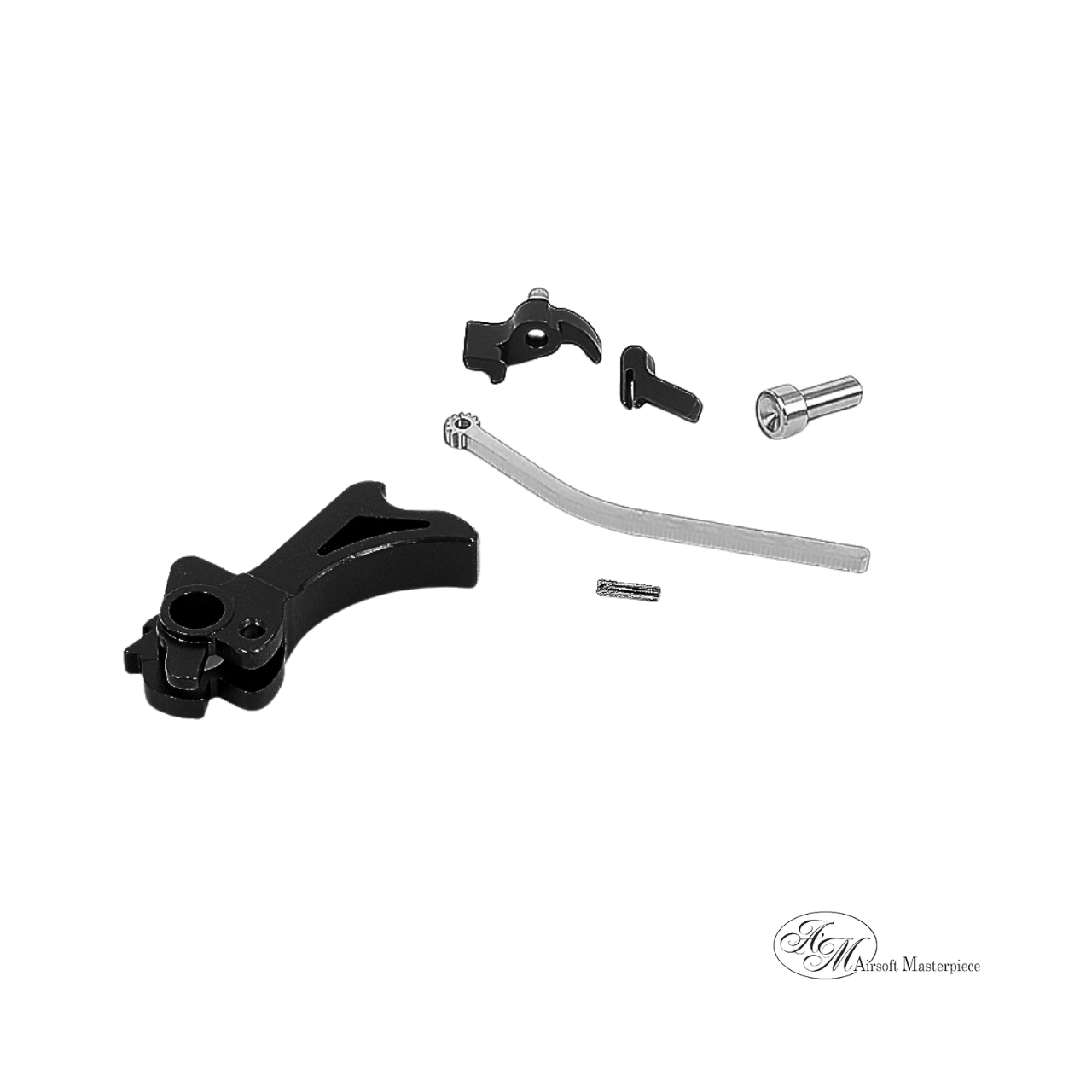 Airsoft Masterpiece CNC Steel Hammer & Sear Set for Marui Hi-CAPA (STI Spur) Type 2 (Black)