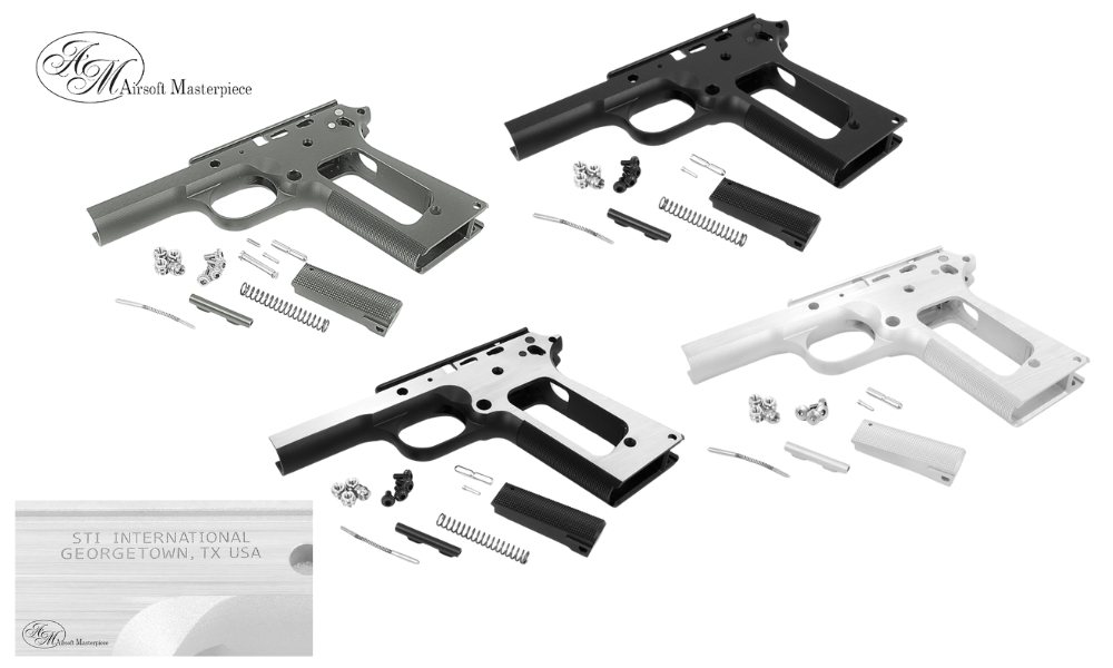 Airsoft Masterpiece S Style 1911 Round Trigger Guard Aluminum Frame (4 colors)