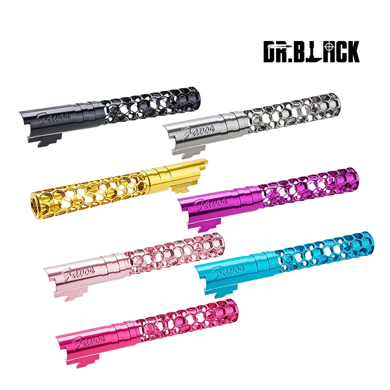 Dr. Black 6063 Aluminum 5.1 Outer Barrel (Type - Favos) (7 colors)