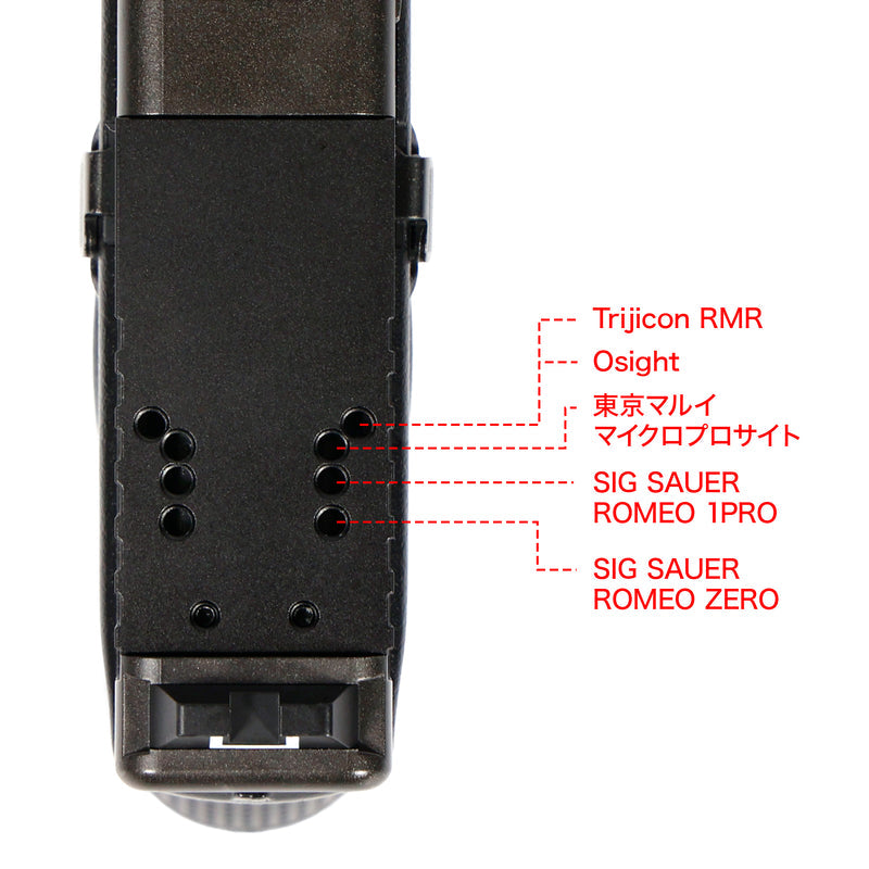 Nine Ball Multi-Mount Plate for Tokyo Marui G17 / G19 Gen5 MOS