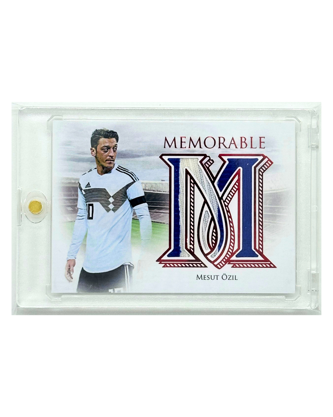Mesut Ozil 2025 Futera Unique World Football Memorable Ruby Relic Patch /5