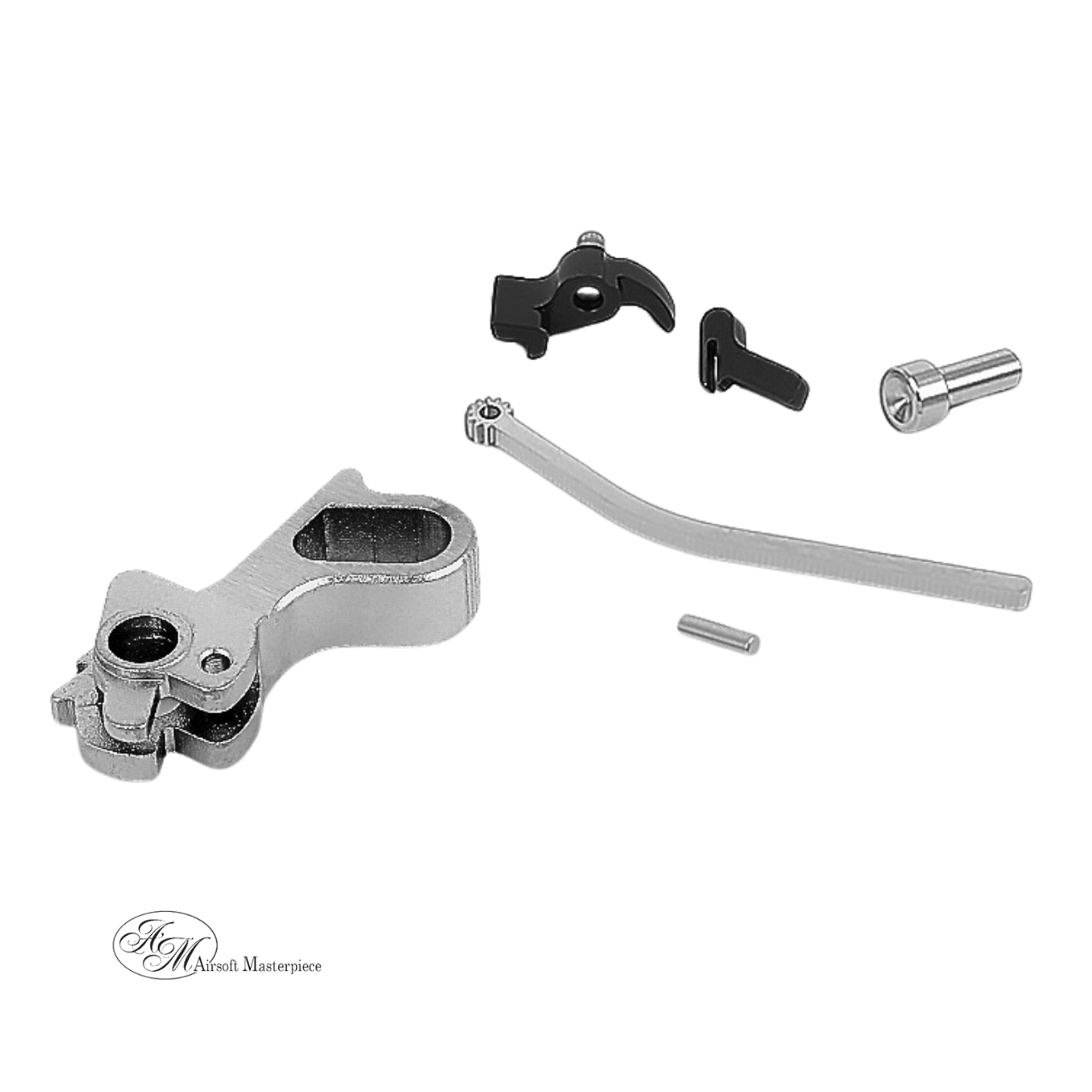 Airsoft Masterpiece CNC Steel Hammer & Sear Set for Marui Hi-CAPA (STI DVC) Type 27 (Silver)