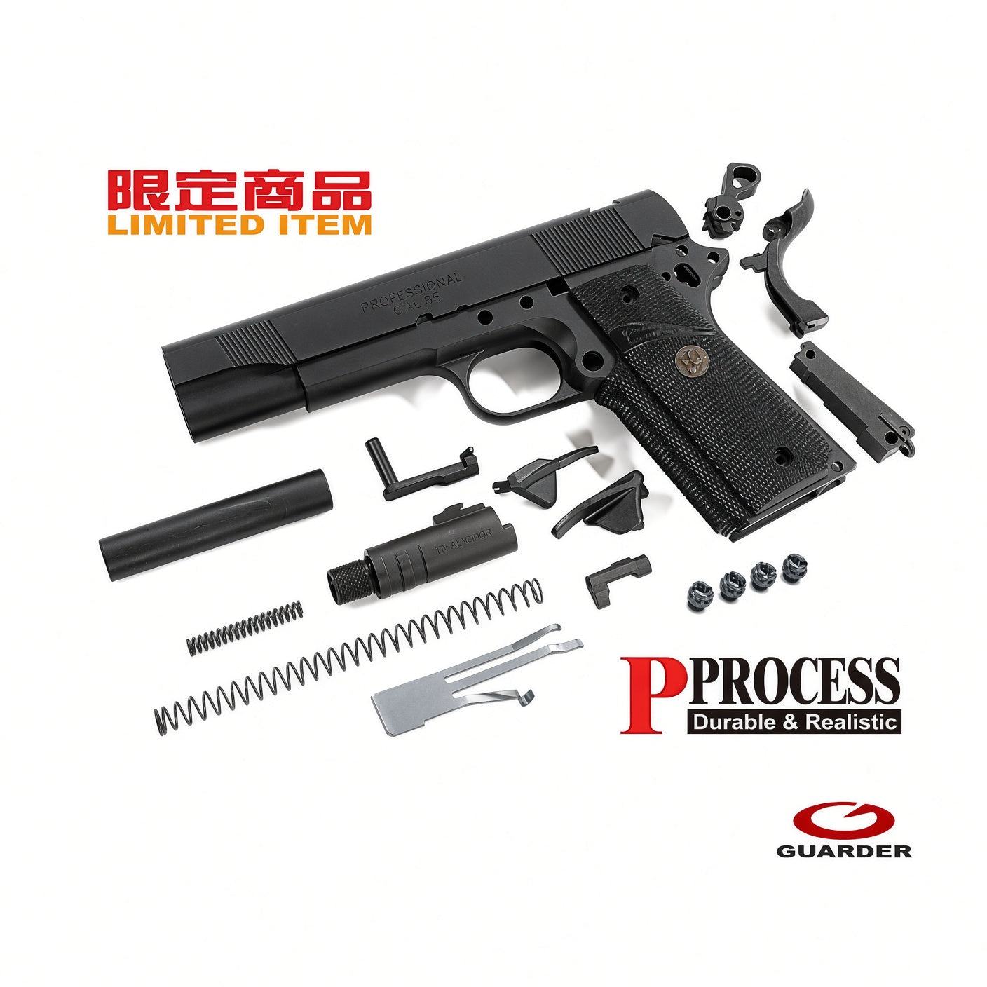 Guarder Enhanced Full Kits for MARUI MEU .45 (Black)
