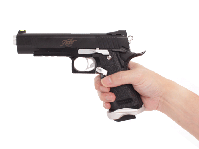 Nine Ball Custom Magazine Catch for Marui Hi-Capa 5.1 (Silver)