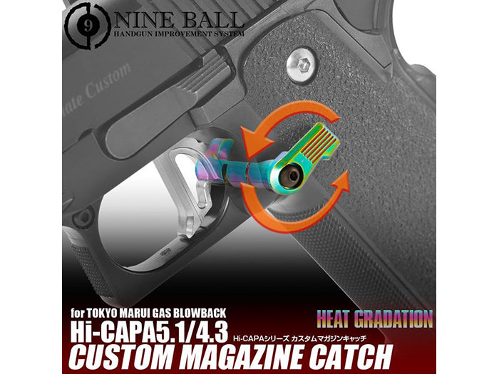 Nine Ball Custom Magazine Catch for Marui Hi-Capa 5.1 (Rainbow)