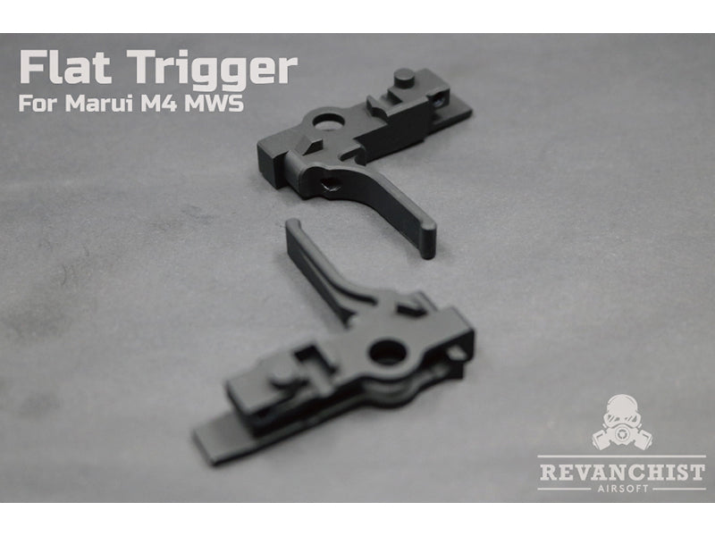 Revanchist Airsoft Flat Trigger For Marui M4 MWS (Type B)