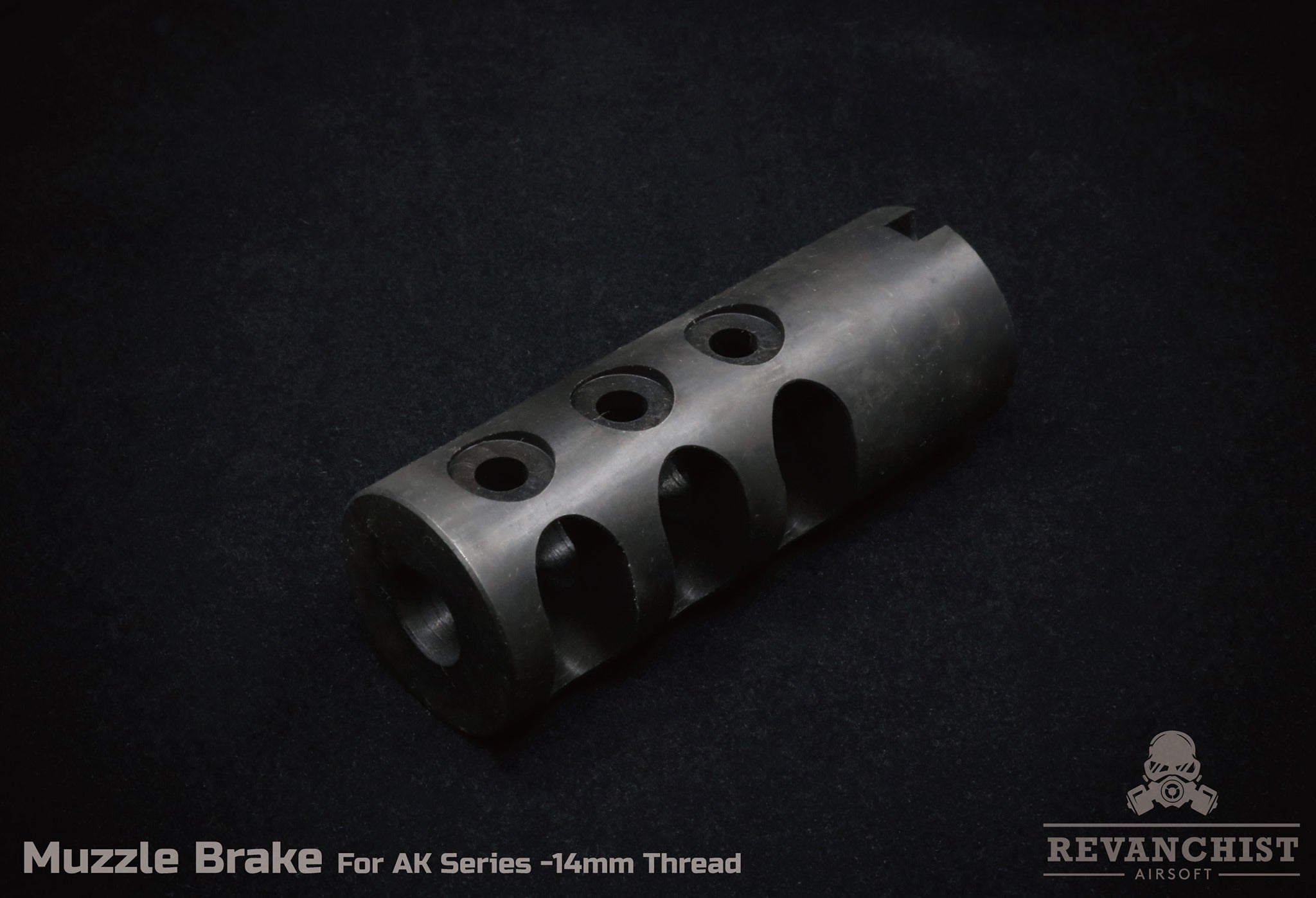 Revanchist Muzzle Brake for AK Airsoft Series 14mm CCW Thread (Black)