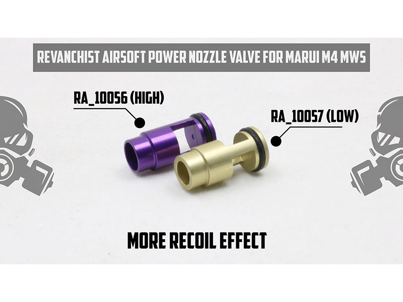 Revanchist Airsoft Nozzle Valve For Marui M4 MWS (High Power)