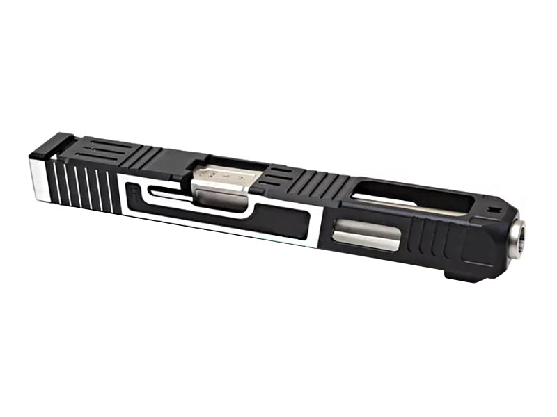 Gunsmith Bros FI-Style G34 Aluminum Slide (TwoTone) & Stainless Barrel (Silver) Kit Set