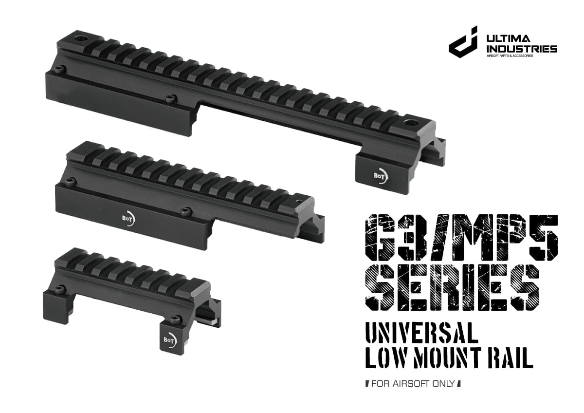 Ultima Industries Universal Low Mount Rail Type01 (Short) For G3/MP5 Series