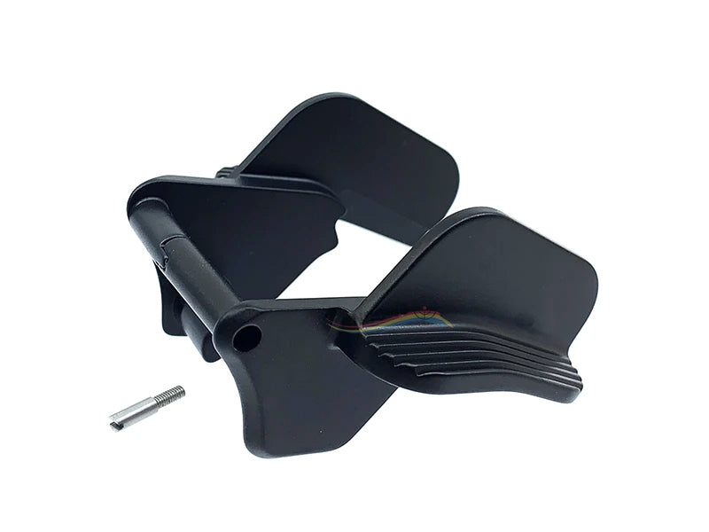 Abbot Custom Stainless Wide Steel Wide Thumb Safeties (Matt Black)