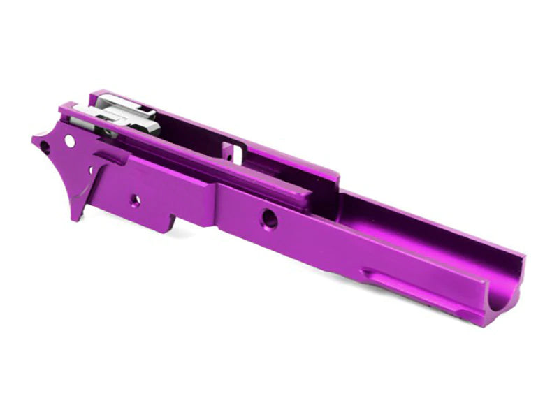 Airsoft Masterpiece Aluminum Frame - No Marking 3.9 with Tactical Rail (Purple)