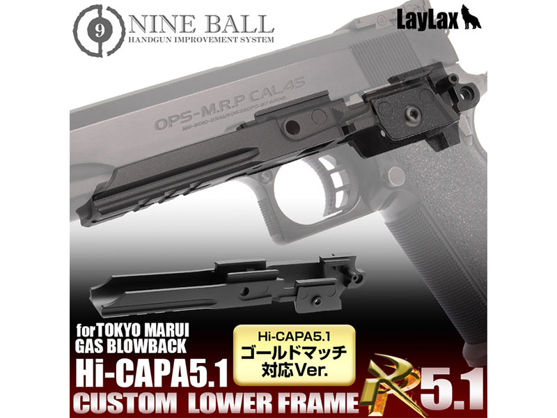 Nine Ball Custom Lower Frame RR 5.1 For Marui Hi-CAPA