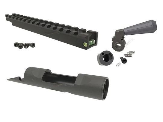 Maple Leaf Scope Rail Mount / Enlarge Bolt Handle / Body Receiver Combo Set For For TM VSR-10 Series / FN SPR A5M