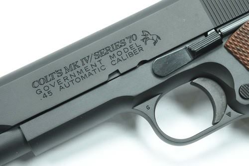 Guarder Aluminum Slide & Frame for MARUI Series'70 (with Marking/Black)