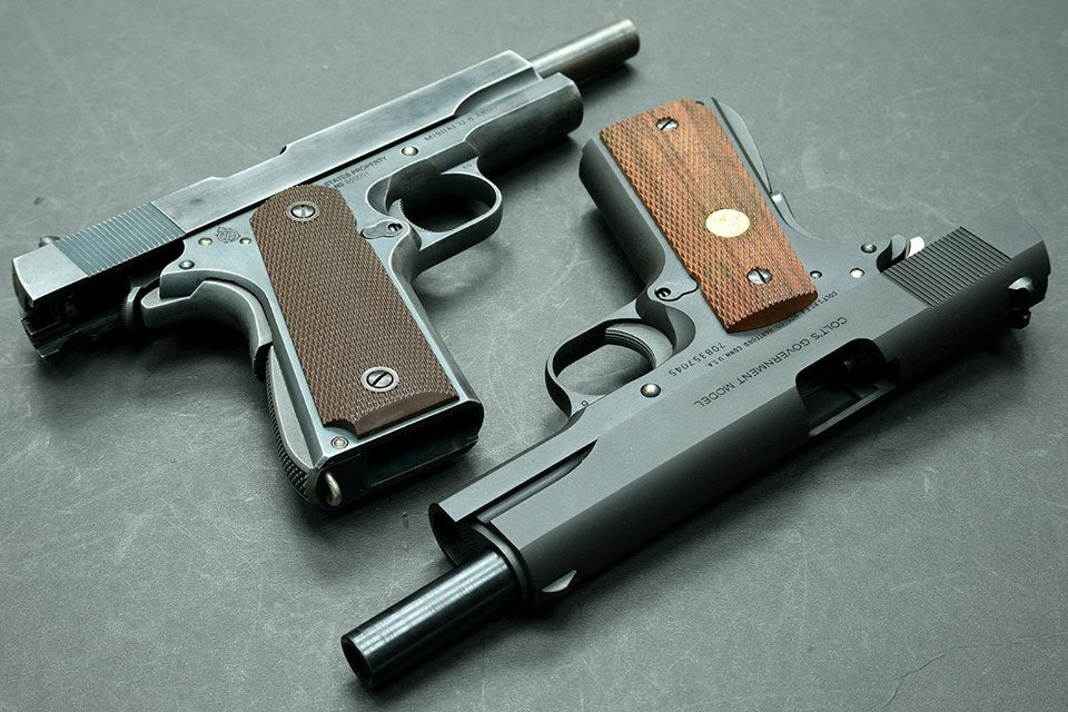 Guarder Aluminum Slide & Frame for MARUI Series'70 (with Marking/Black)