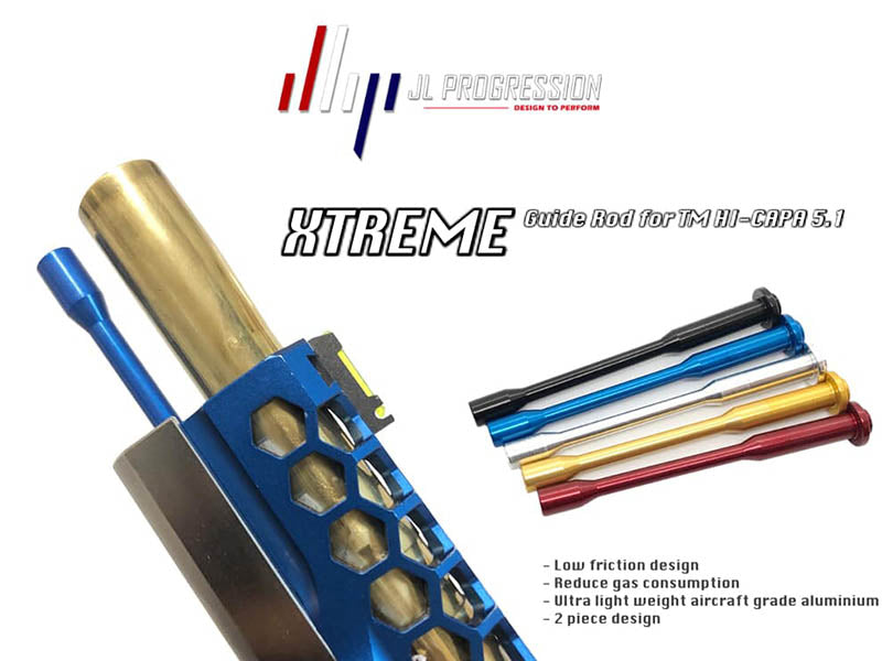 JLP Xtreme Aluminum Guide Rod for Hi-CAPA 5.1 (Silver)