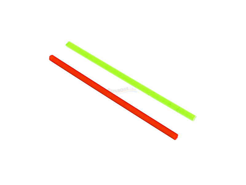 CowCow 2mm Red & Green Fiber Optic Rod (50mm)
