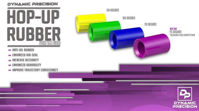 DP Hop Up Rubber For TM Hi-capa, G series, M&P9 & M4A1 MWS (50°)