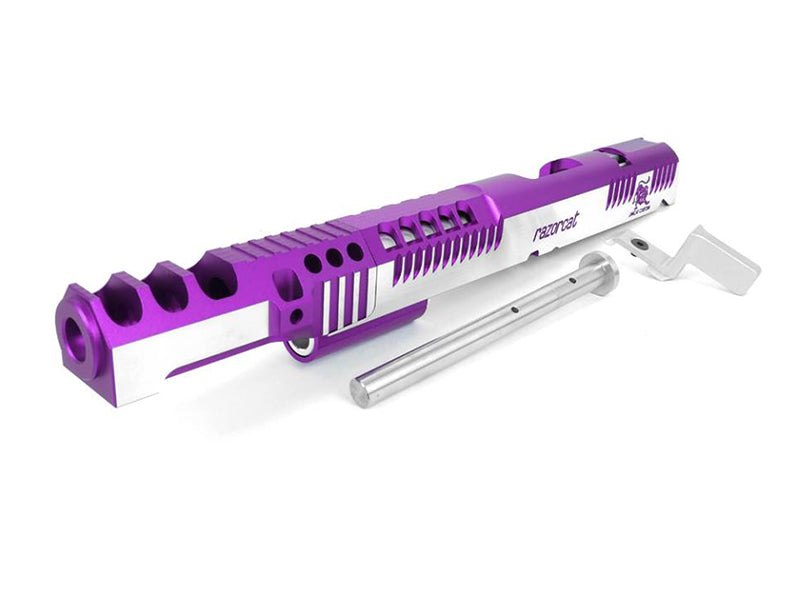 Custom Limcat Razorcat Airsoft Masterpiece Limcat RazorCat Open Slide Kit (Purple) – Rainbow 8