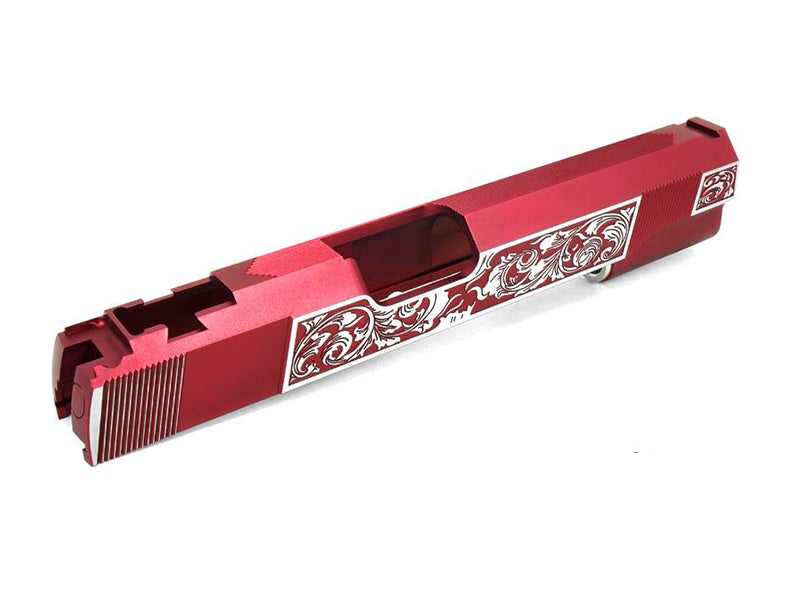 Airsoft Masterpiece Gothic Engraved Standard Slide for Hi-CAPA/1911 (Red, Two Tone)
