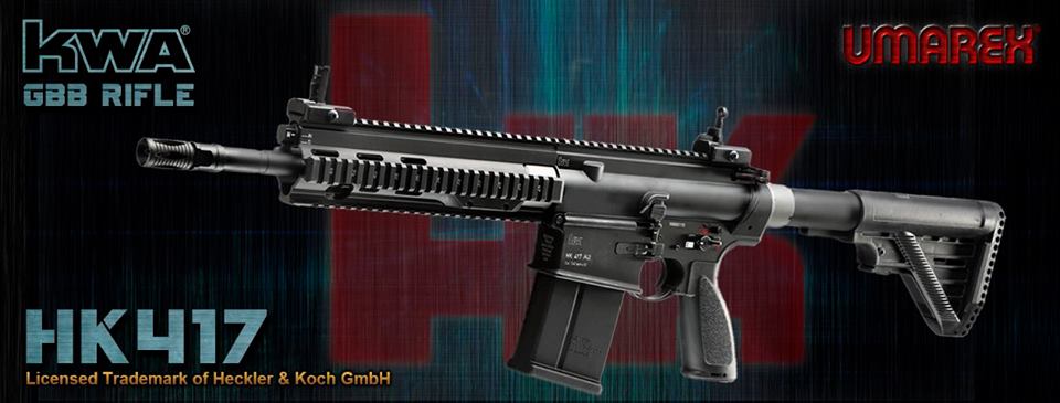 Umarex (KWA) HK417 Gas BlowBack Rilfe