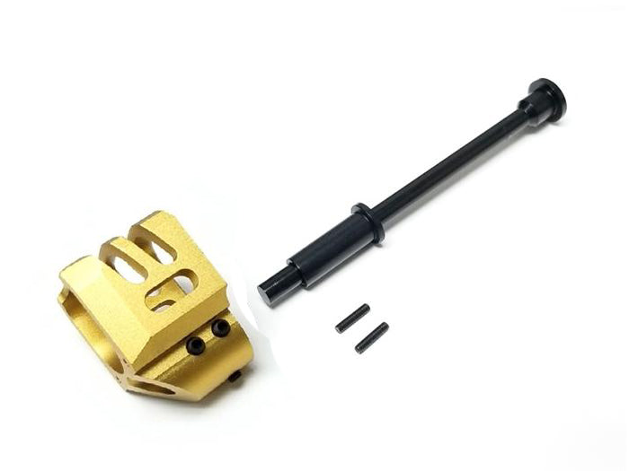DP Slide Comp For Marui/WE/VFC G17/G18C GBB (Gold) with Black Rod