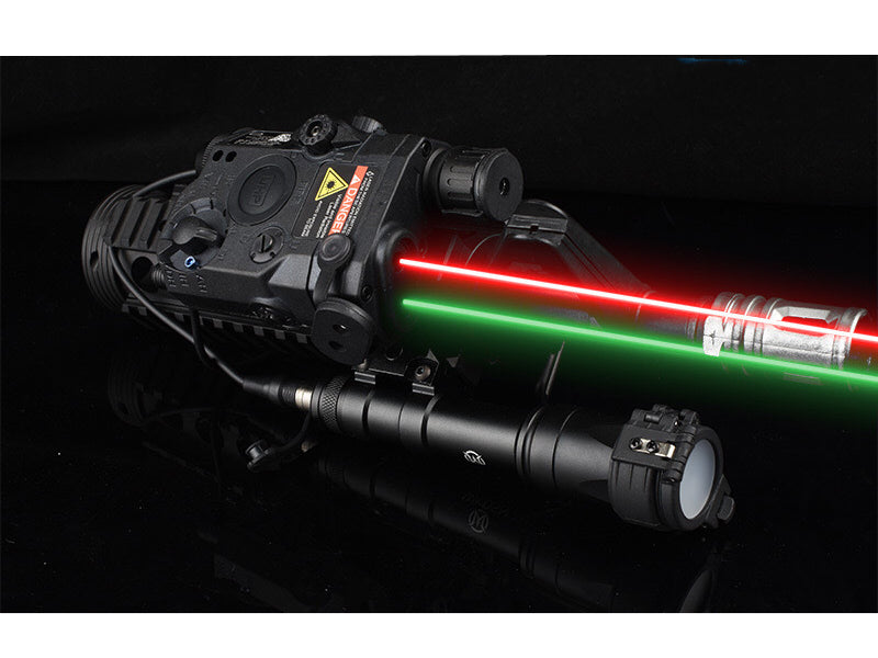 PEQ-15 LA-5C Upgrade Version LED White Light + Dual Red/Green Laser (Black/FDE)