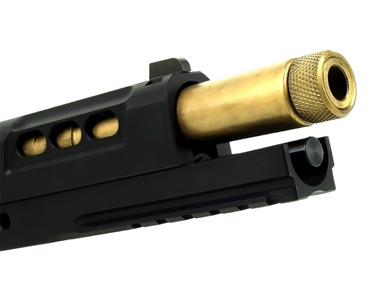 Airsoft Masterpiece STEEL Fix Outer Barrel with Threads for Hi-CAPA 5.1 (Gold)