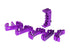 Airsoft Masterpiece Aluminum SV Puzzle Trigger Ring - Long Curve Purple