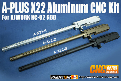A+ X22 Aluminum CNC Kits for KJ KC02 (Sliver)