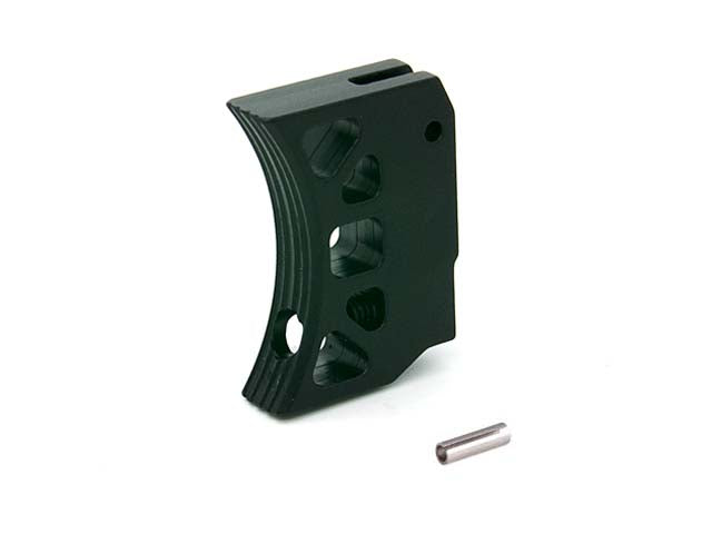 AIP Aluminum Trigger (Type J) for Marui Hi-capa (Black/Long)