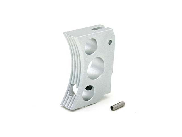 AIP Aluminum Trigger (Type E) for Marui Hi-capa (Silver/Long)