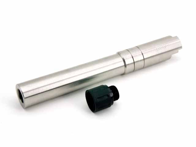 AIP Stainless Steel Threaded Outer Barrel-TM Hi-capa 5.1 (Silver)
