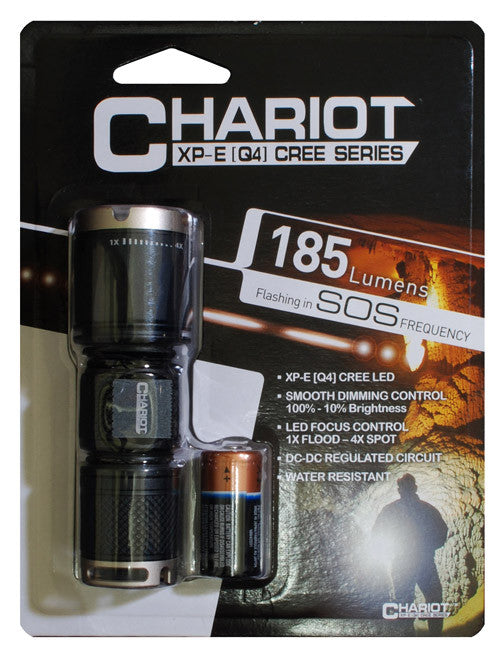 CHARIOT Mini Tactical Flashlight -White LED