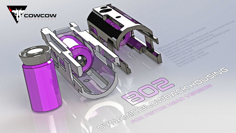 CowCow B02 Blowback Housing (Piston Head ver.) - Silver